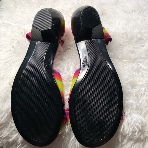 San Miguel Neon Pink Elastic Sandals Mexico - Picture 4 of 4